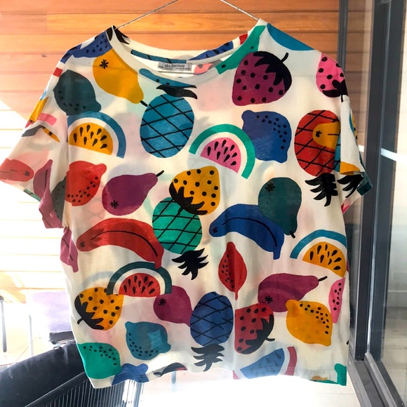 Zara Tops - Fun fruit shirt!